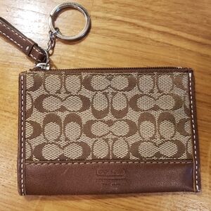 Vintage Coach ID Keychain monogram